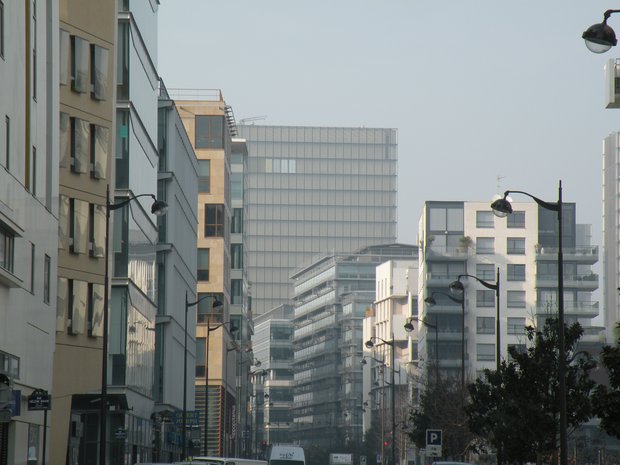  BNF et immeubles récents, 13e, Paris Rive Gauche